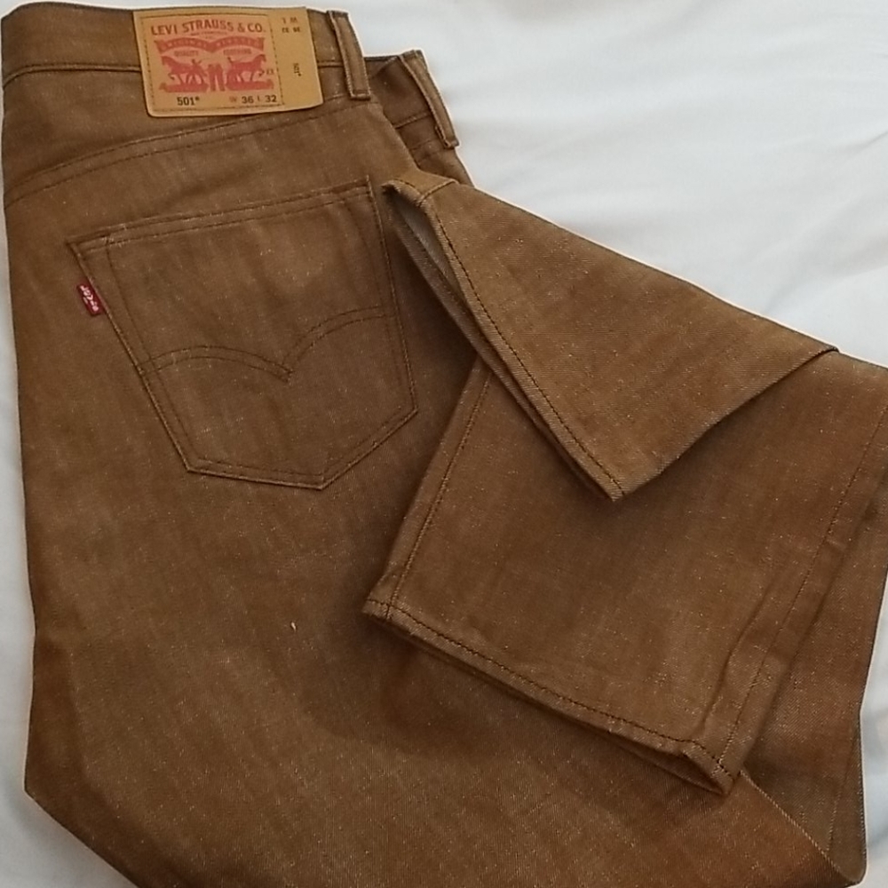 Men Light Brown Levi's 501 Levi Strauss and Co.